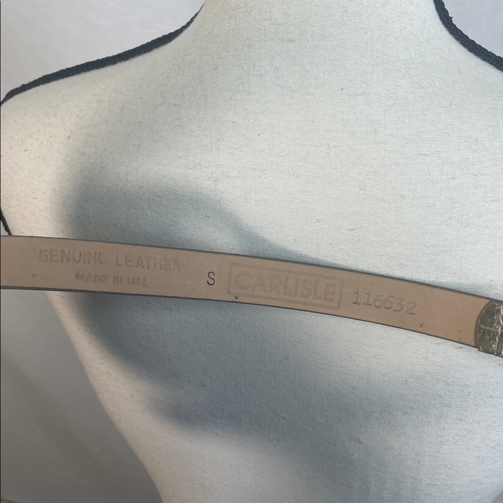 Carlisle leather genuine Gold and Silver belt Accessory new - Picture 7 of 15